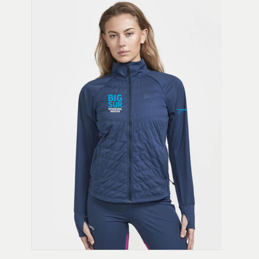 BSIM Women's CRAFT Quilted Jacket -Tide- Embroidery