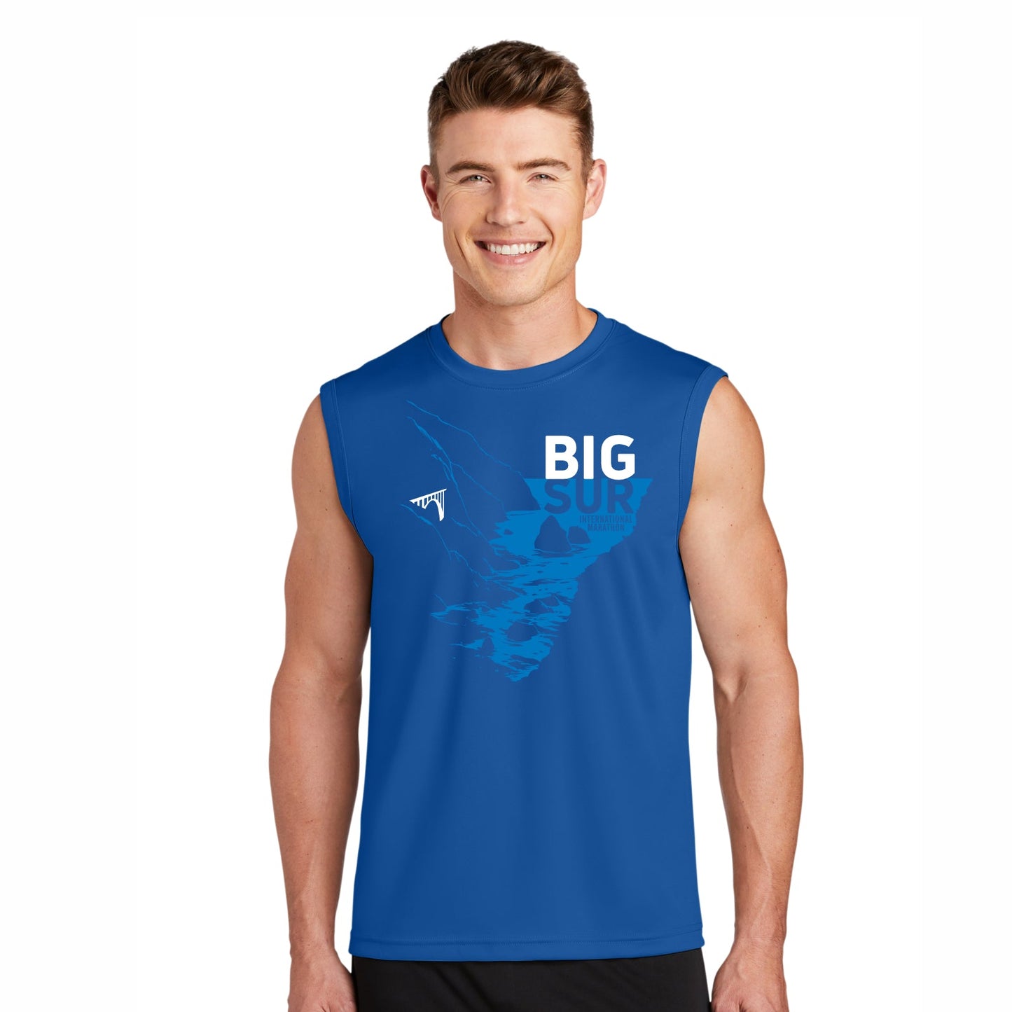 BSIM Men's Muscle Tech Tank -Royal- Course