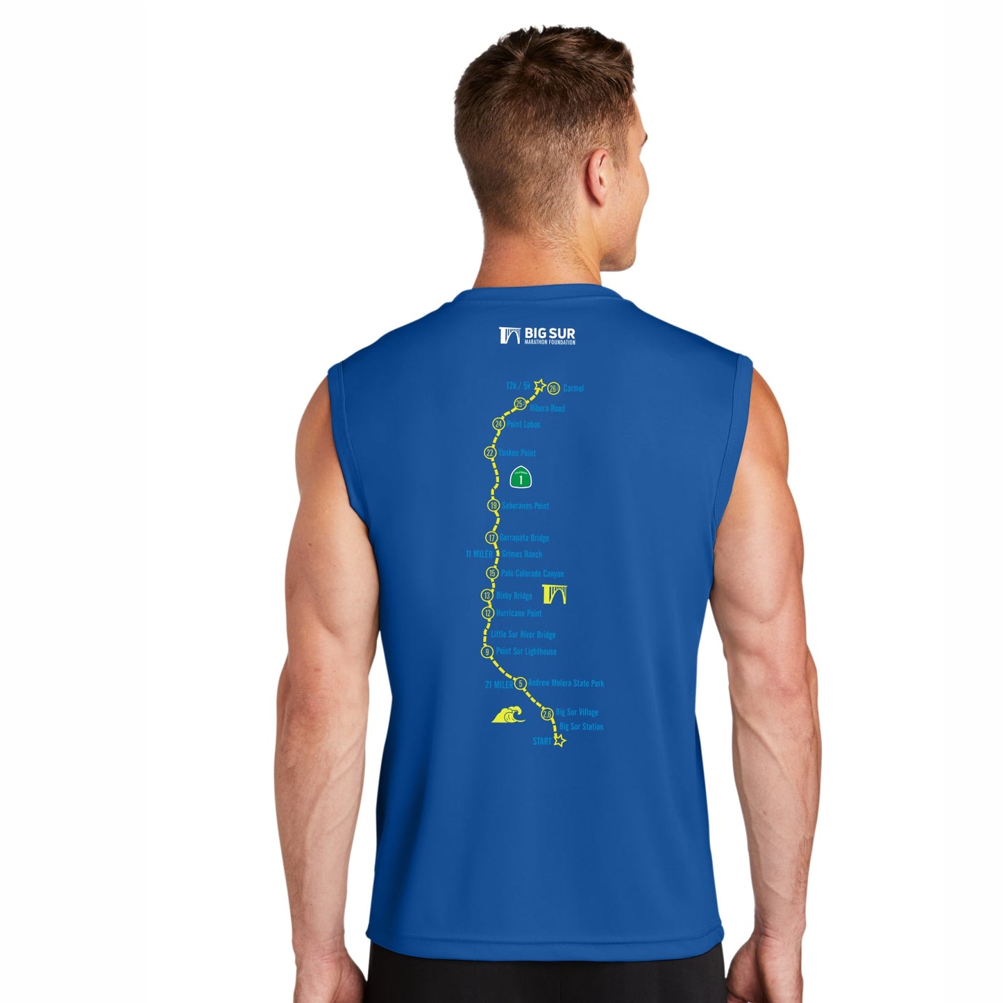 BSIM Men's Muscle Tech Tank -Royal- Course