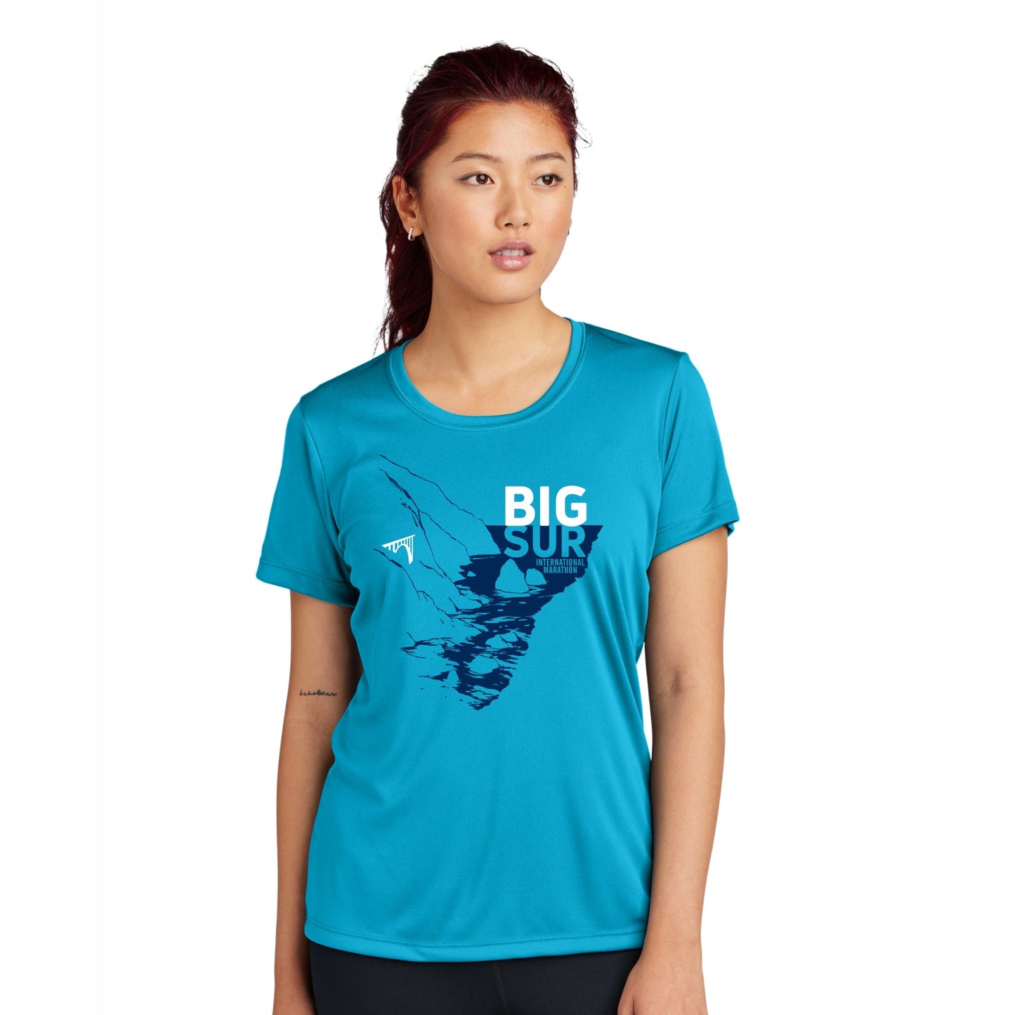 BSIM Women's Tech Tee -Atomic Blue- Course