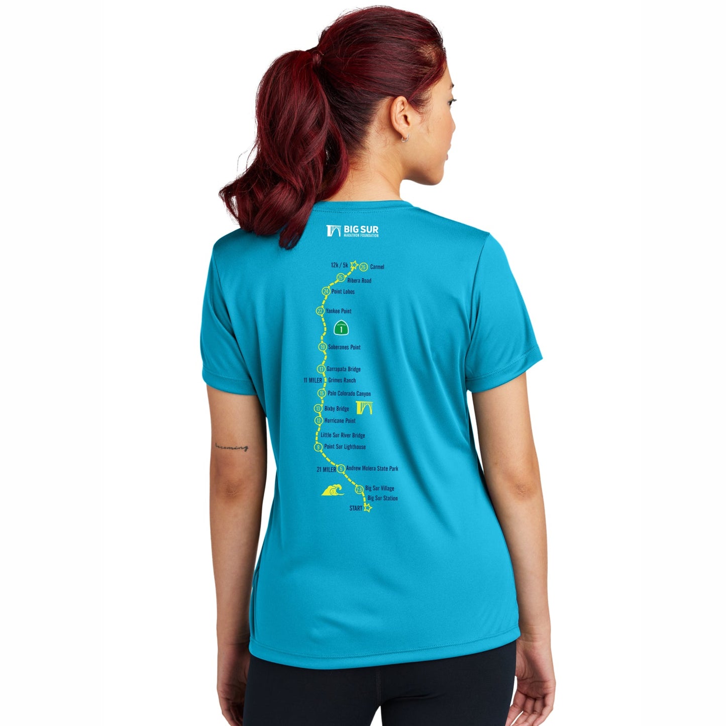 BSIM Women's Tech Tee -Atomic Blue- Course