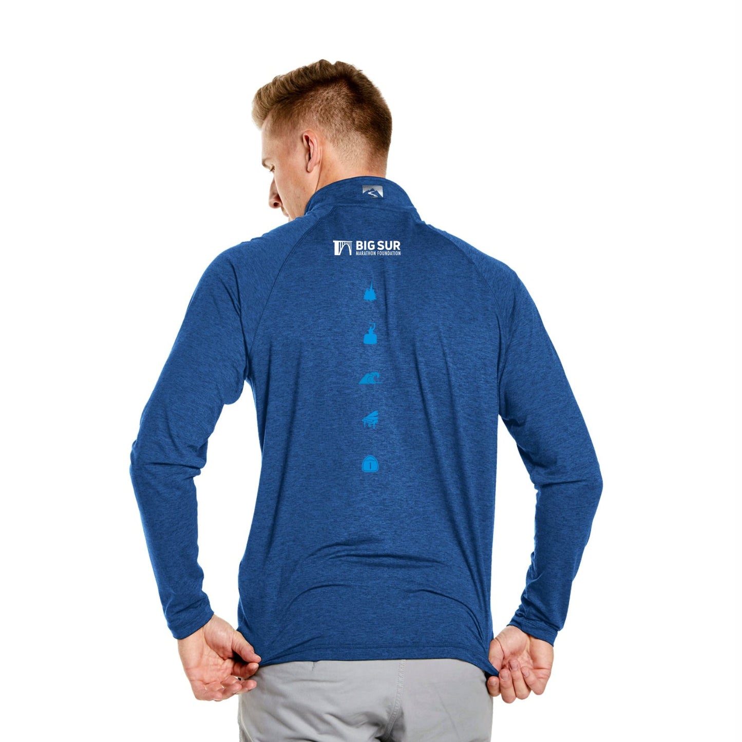 Men's Sueded Eco 1/4 Zip -Indigo- RCP