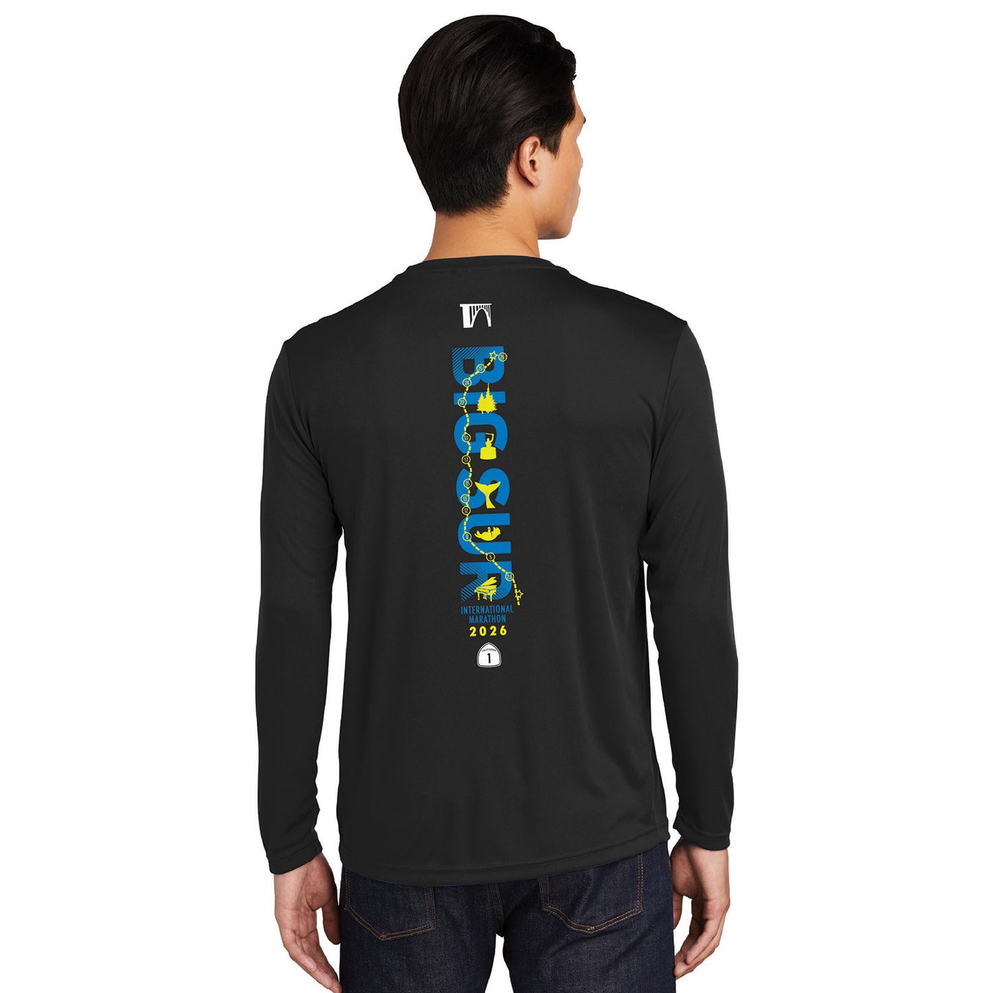 BSIM Men's LS Tech Tee -Black- 2026 Course