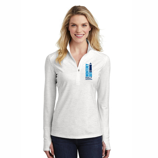 MBH Women's Tech Reflective 1/2 Zip -White- LCP