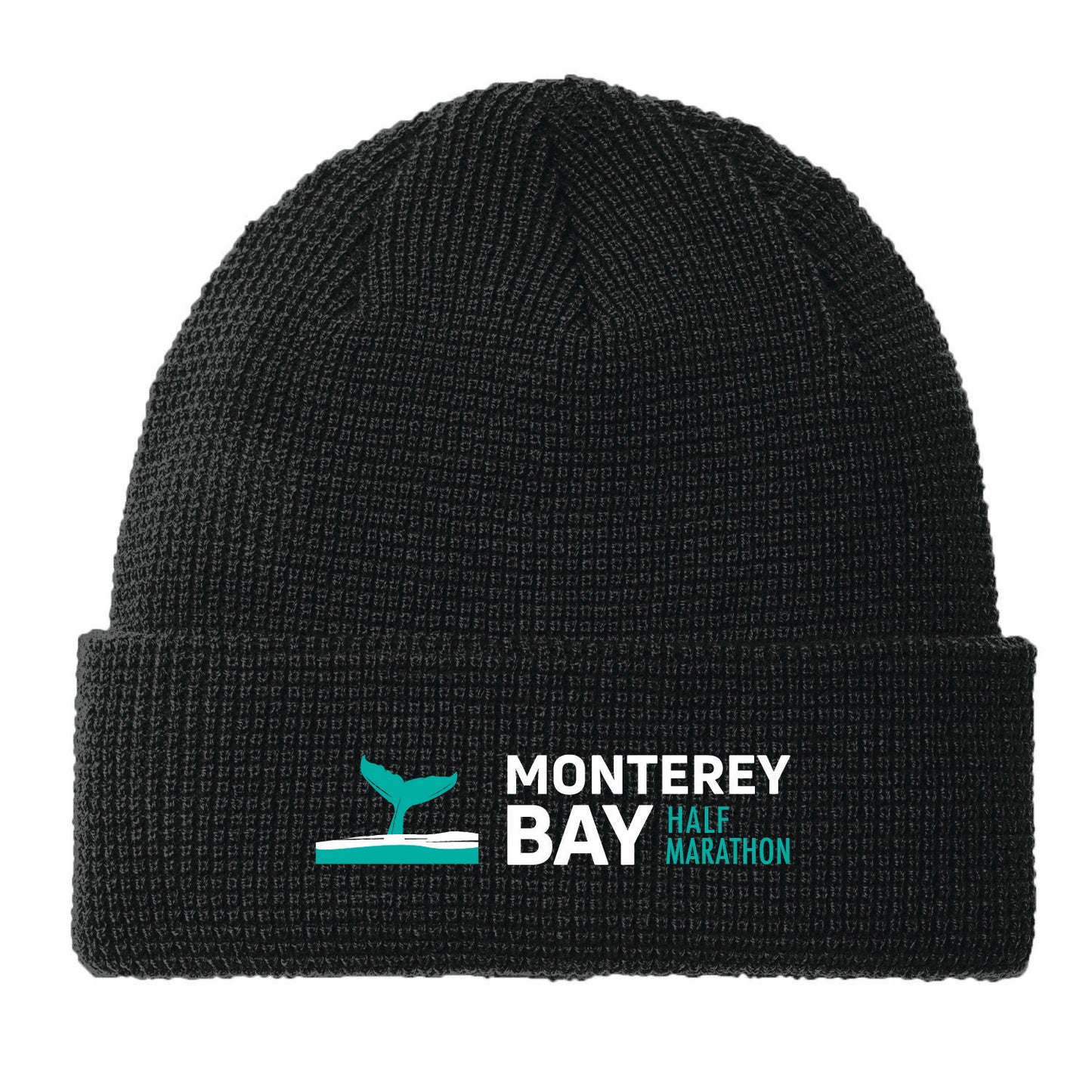 MBH Beanie -Black Waffle- Logo