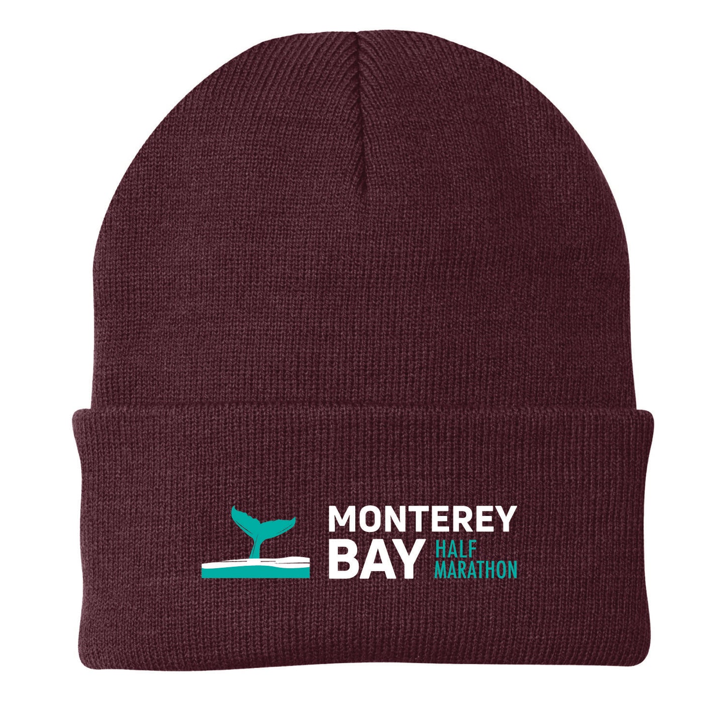 MBH Beanie -Maroon Cuffed- Logo