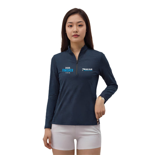 BIG SUR MARATHON FINISHER WOMEN'S ENDEAVOR 1/2-ZIP PULLOVER - CUSTOMIZED WITH YOUR TIME