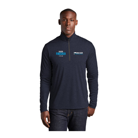 BIG SUR MARATHON FINISHER MEN'S ENDEAVOR 1/2-ZIP PULLOVER - CUSTOMIZED WITH YOUR TIME