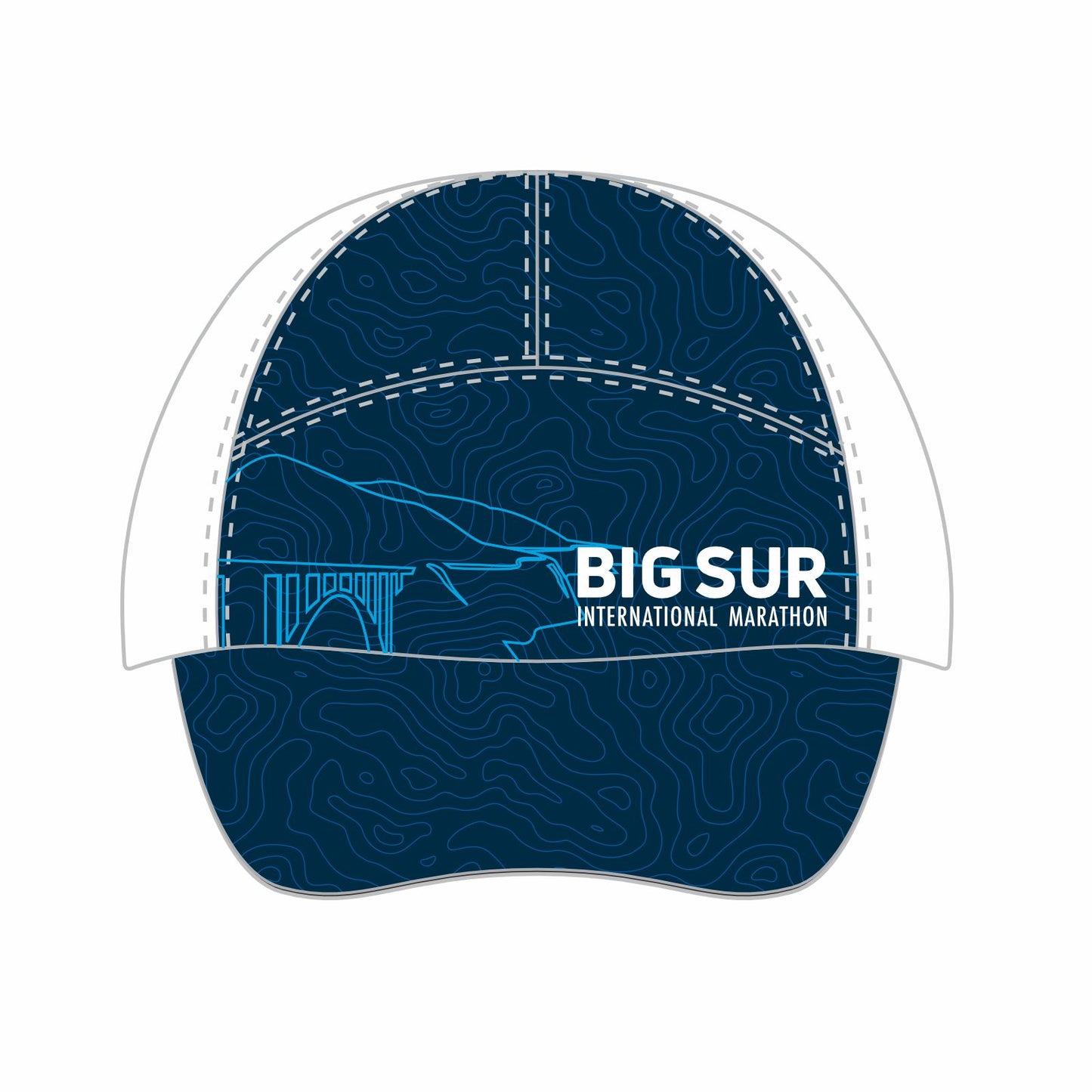 BSIM Cap - Tech Cadence -Navy/White- Topo