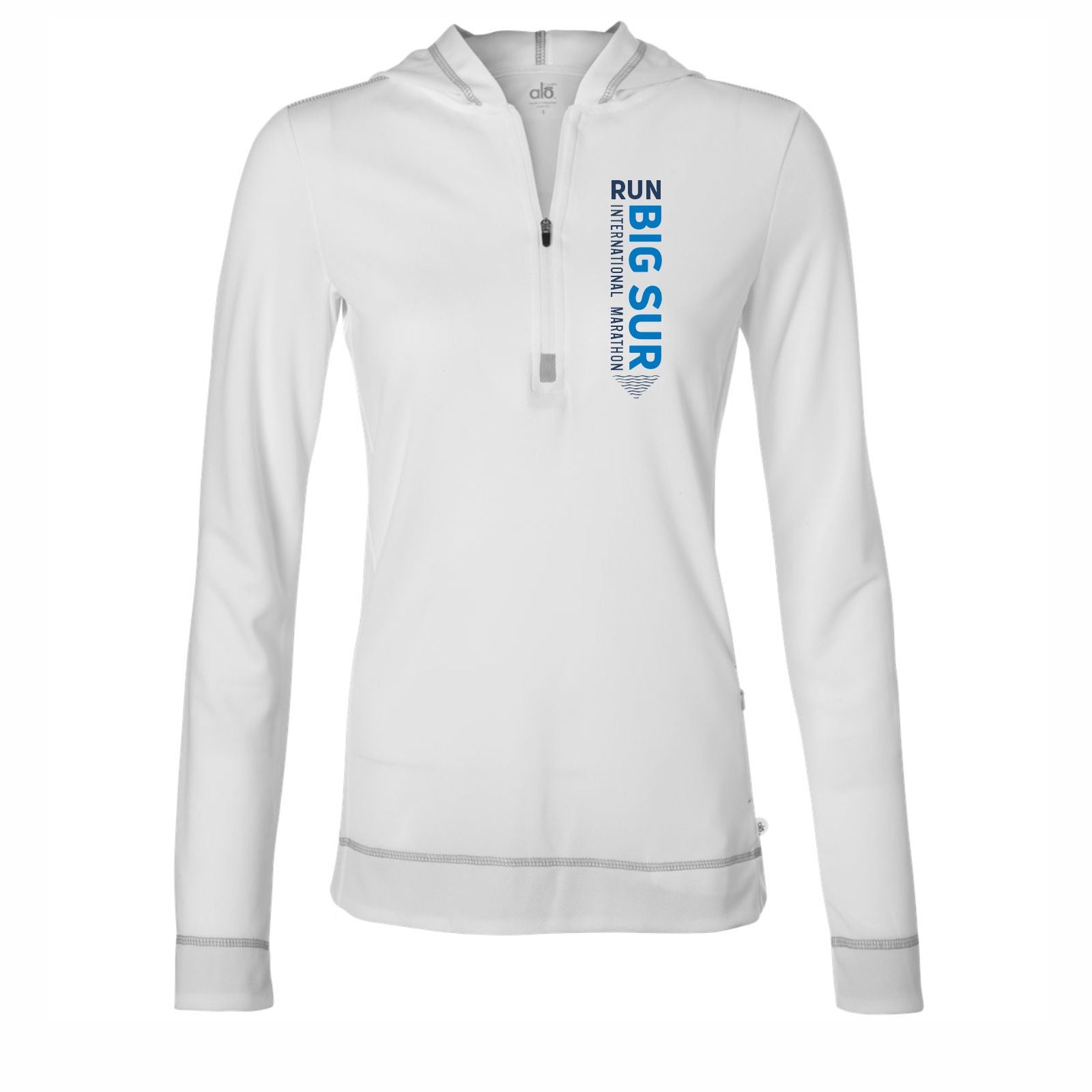 BSIM Women's ALO 1/2 Zip Hoody -White- LCP