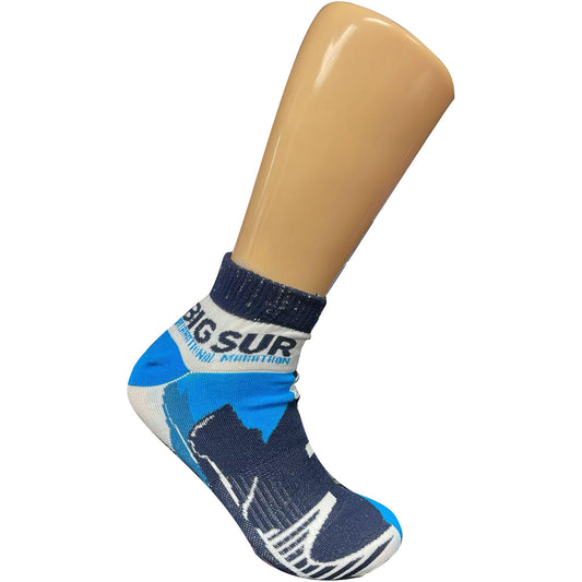 BSIM Unisex Tech Anklet Socks -Navy / Blue- Logo