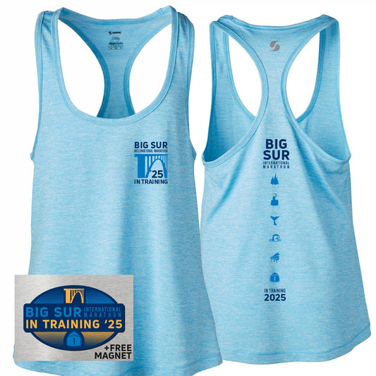 BSIM Women's Tech Singlet -Surf Heather- 2025 In Training