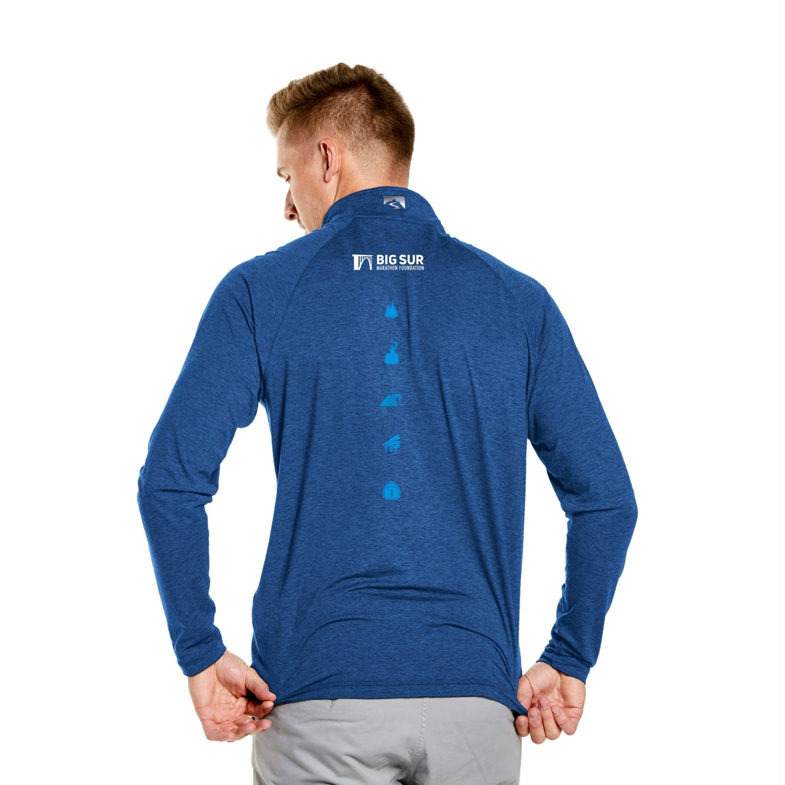 Men's Sueded Eco 1/4 Zip -Indigo- RCP
