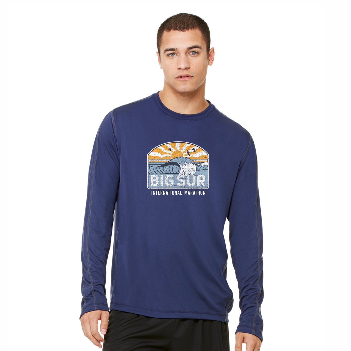 Men's ALO LS Tech Tee -Navy- Sunset