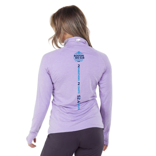 B2BS Women's Sueded Eco 1/4 Zip -Lavender- LCP