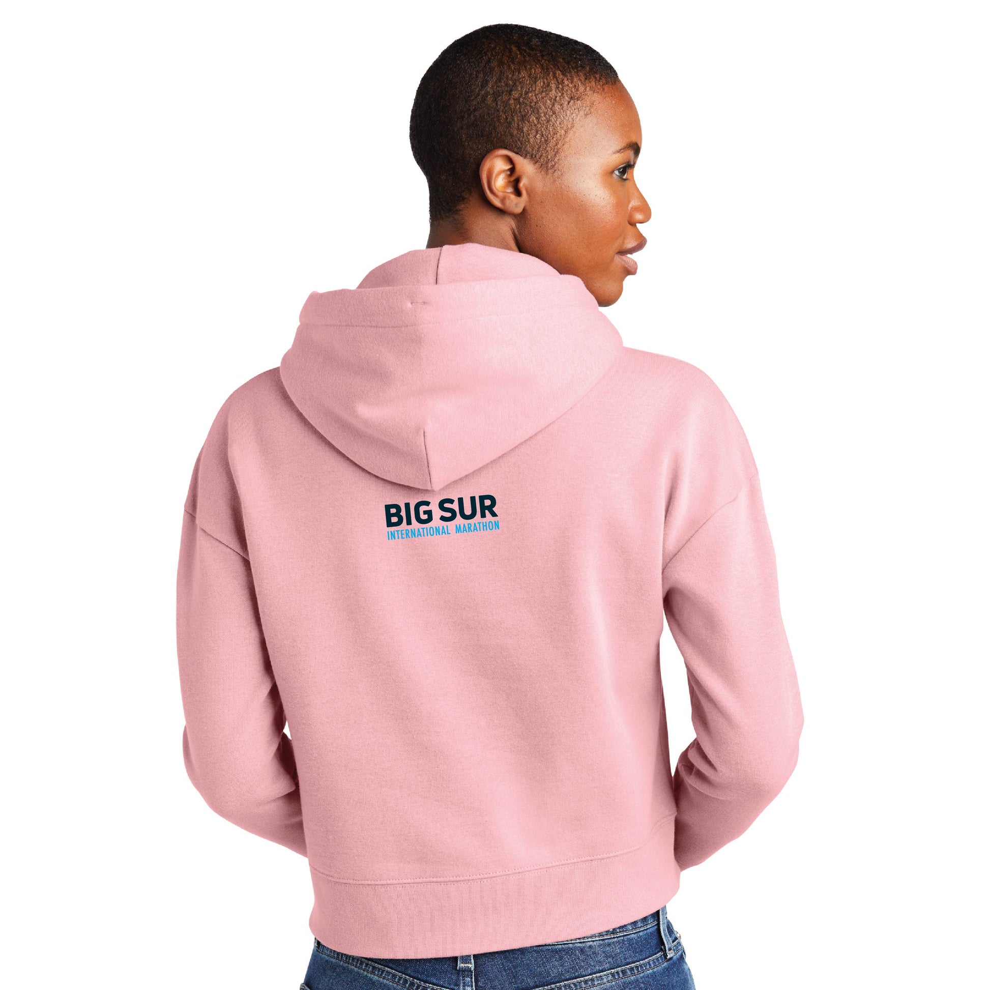 BSIM Women's Crop Hoody -Wisteria- Center Embroidery