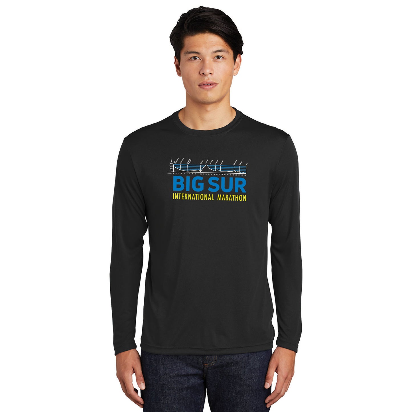 BSIM Men's LS Tech Tee -Black- 2026 Course