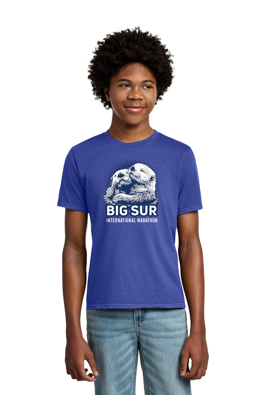 BSIM Youth Garment-Wash Tee -Blue- Otter