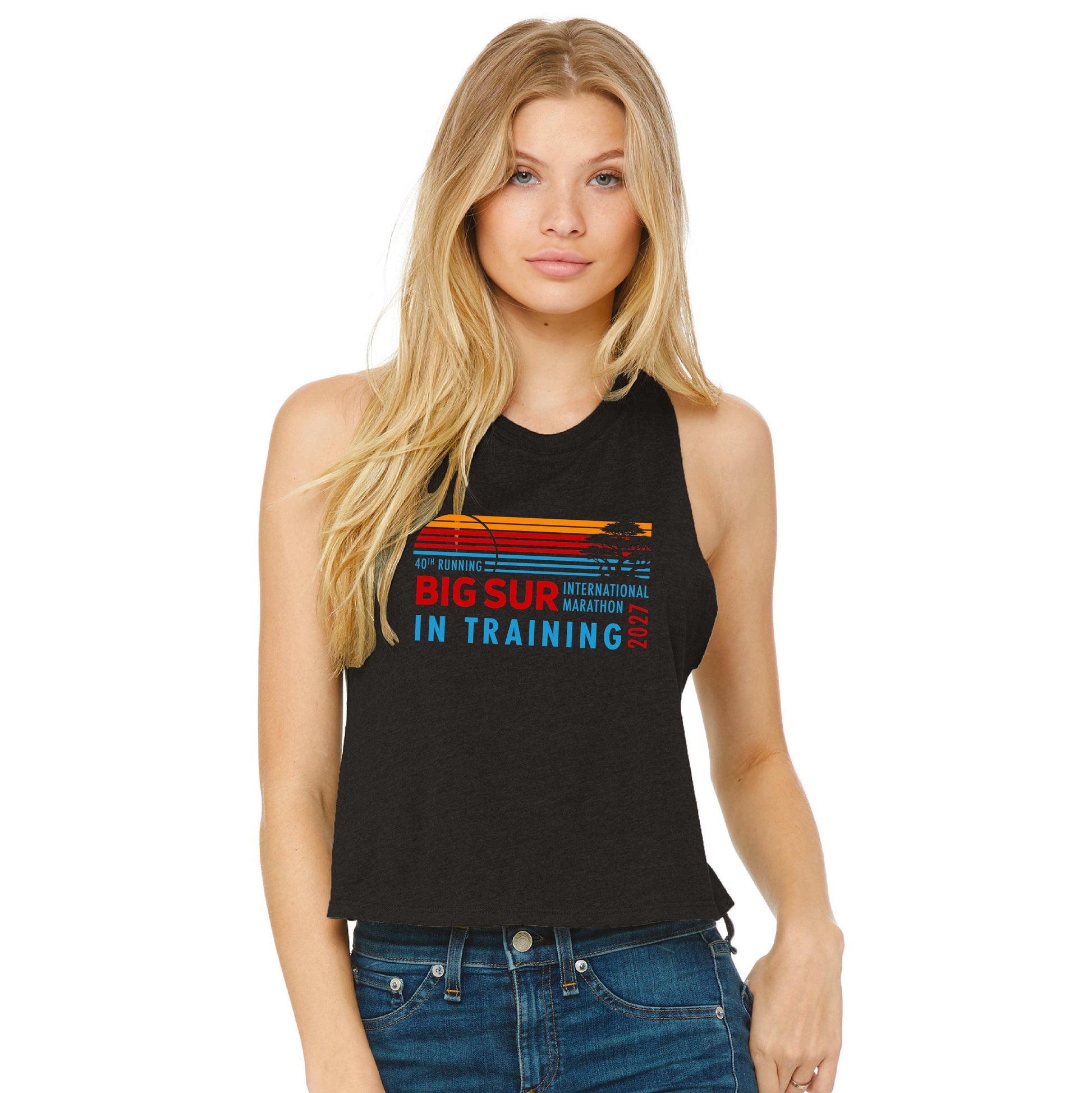 BSIM Women's Crop Tank -Black- 2027 In Training