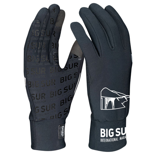 BSIM Unisex Touchscreen Gloves -Black- Logo