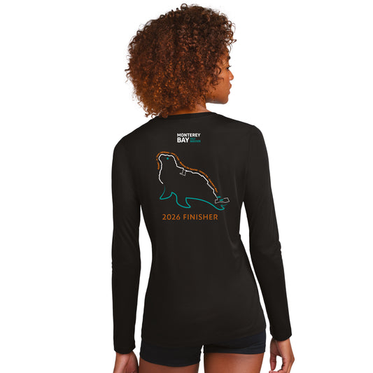 MBH Women's LS Tech Tee -Black- 2026 Finisher