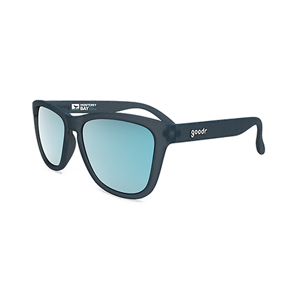 Monterey Bay Half Marathon logo goodr sunglasses, Dark Blue/Black - BSIM Store