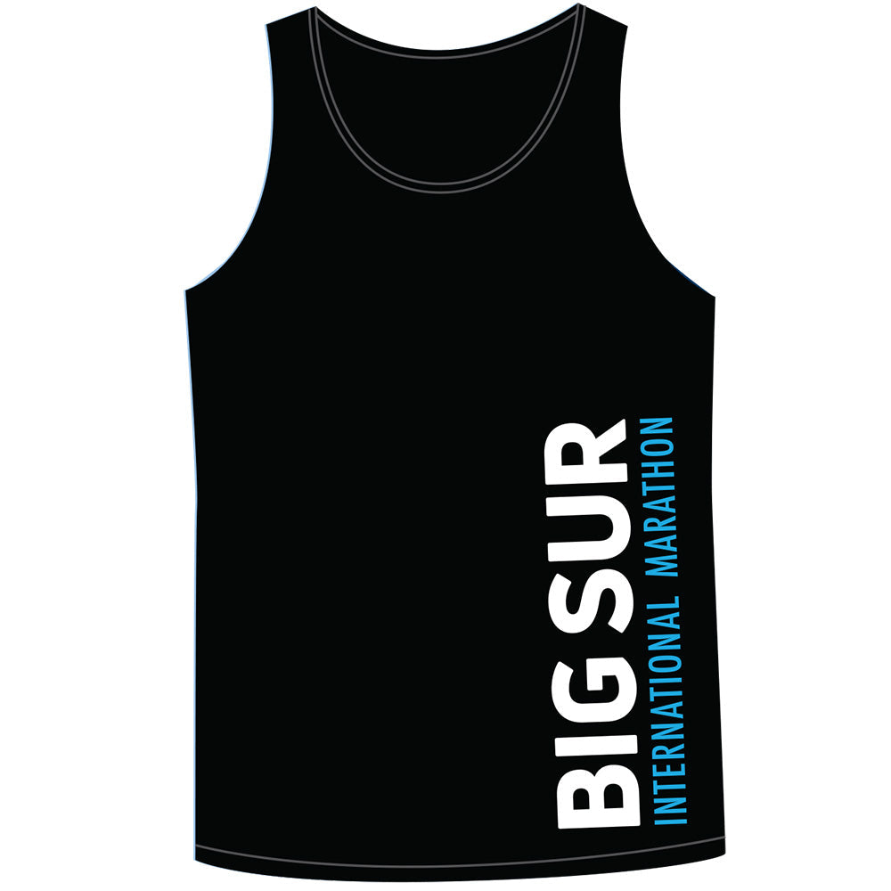 Big Sur International Marathon Men's Singlet, Black - BSIM Store