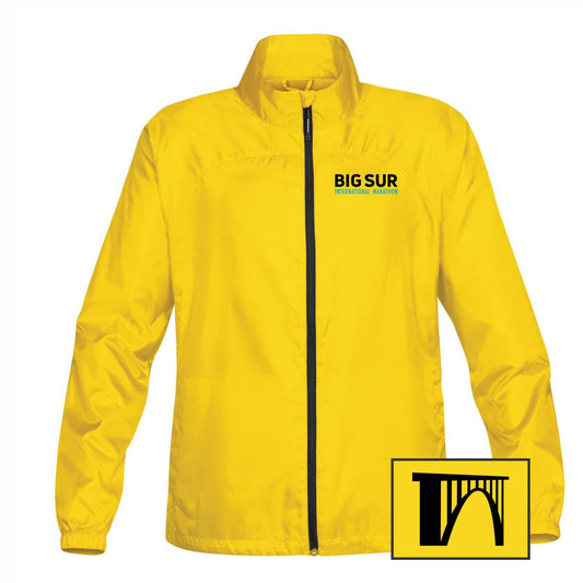 BSIM Men's Packable Zip Shell -Yellow- Embroidery