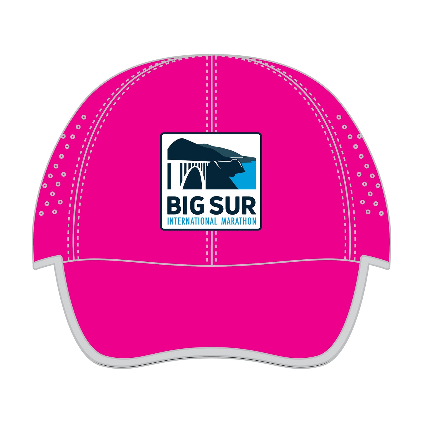 BSIM Cap - Elite Laser-Cut Tech -Bright Pink- Logo