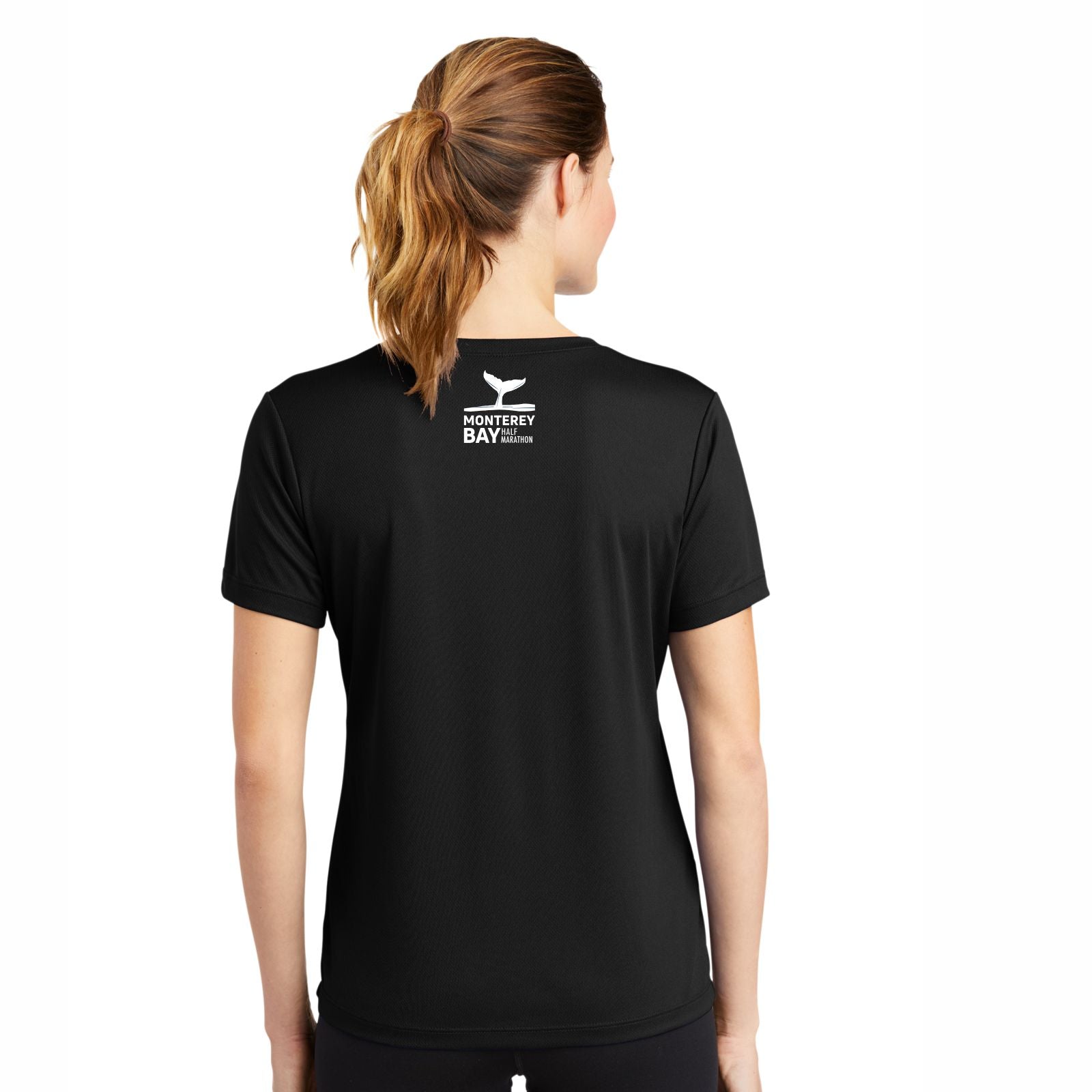 MBH Women's Tech V-Neck UPF40+ Tee -Black- Training 2023